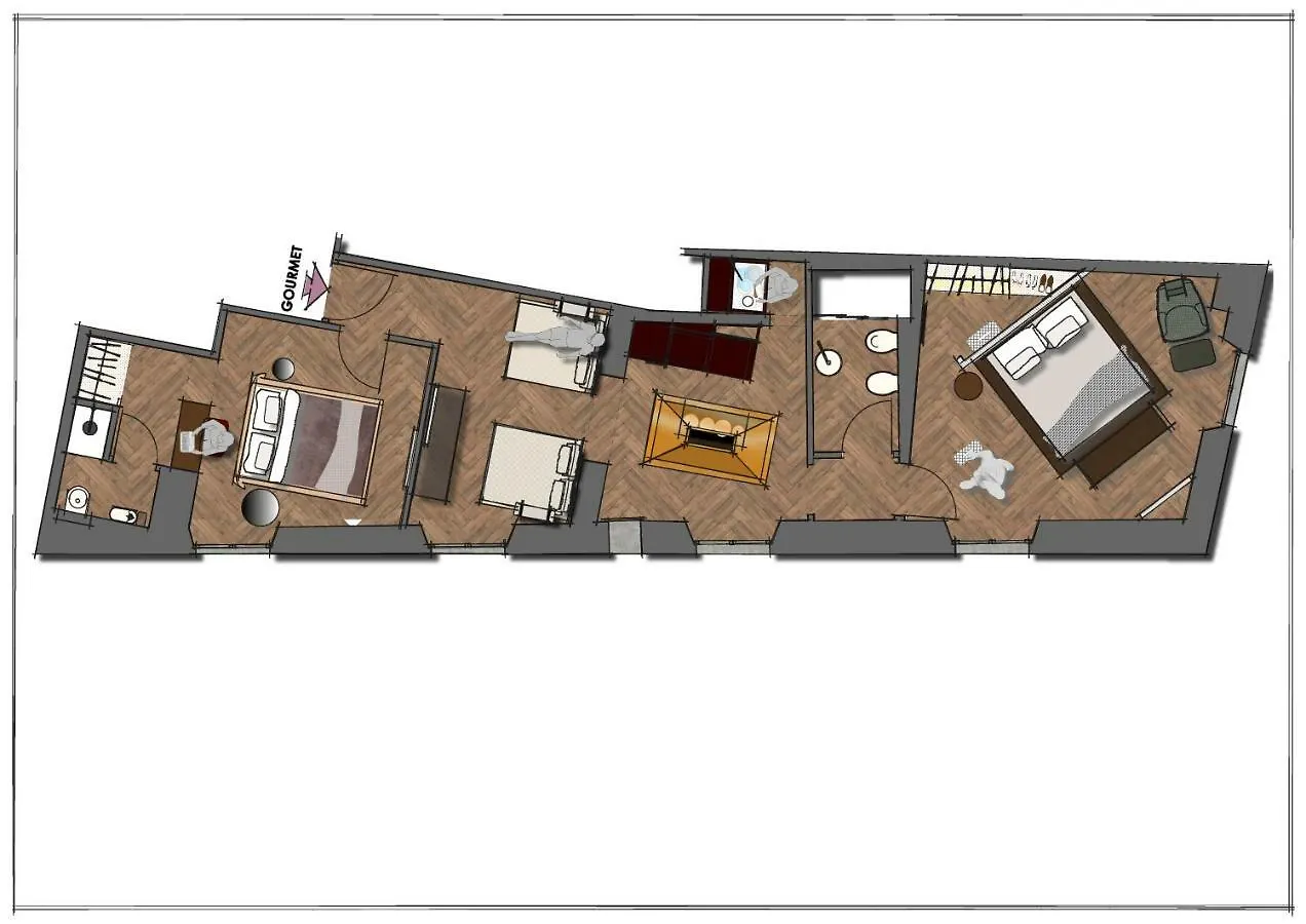 Oltrarno 1881 Apartments 佛罗伦萨 0*,